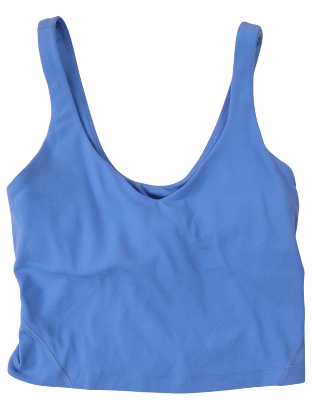 Lululemon Blue Longline Sports Bra Tank Size 2 Cropped Athletic Workout Top